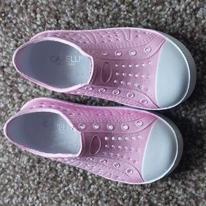 Glitter Pink and White Capelli Shoes